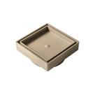 Ralo Invisível Oculto Seca Piso Porcelanato Inteligente 13cm x 13cm Bege Giofer