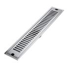 Ralo Linear 100x10cm Saída Vertical Central 40mm Inox 304