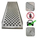 Ralo Linear 10x100 Coleta Agua Pluvial Grelha Alumínio ante inseto premium alta Qualidade suporta ve