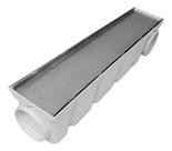 Ralo Linear 10x150cm Inox Invisível com Tela Coletora - Kit 3 Peças 10x50cm