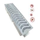 Ralo Linear 14x50cm Anti Insetos com Caixa Coletora e Grelha em Alumínio Fundido
