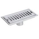 Ralo Linear 20cm Aço Inox Banheiro Anti Odor Anti Inseto Area Externa Lavabo Piscina Quintal Higienico Seguro Resistente