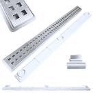 Ralo Linear 5cm x 70cm Quadrados Inox 304 Coletor Raso 3cm Branco