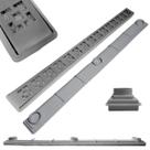 Ralo Linear 5x70 Dubai Inox 304 Coletor Cinza Raso 3cm Banheiro Box