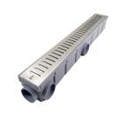 Ralo Linear 6x50 Inox Abre Fecha Banheiro com Coletor Cinza Sifonável
