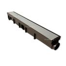 Ralo Linear 6x50 Inox modelo Oculta Coletor Marrom Sequencial Saídas de 40mm