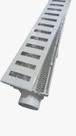 Ralo Linear 6x50 modelo Grelha Aço Branca Desenho Palito com Tela Anti Insetos e Coletor Branco - Ficone Reis