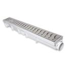Ralo Linear 6x50 modelo Grelha Inox com Tela Anti Insetos e Coletor Branco - Ficone Reis