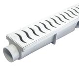 Ralo Linear 6x50 modelo Grelha Plastico com Coletor Branco - Ficone Reis