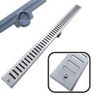 Ralo Linear Abre Fecha 5x70 Inox 304 Coletor Cinza Sifonado Banheiro