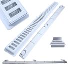 Ralo Linear Alumínio Branco 5cm x 70cm Coletor Raso 3cm Branco