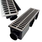 Ralo Linear Coletor Continuo Modular 15x50 Grelha Alumínio