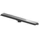 Ralo Linear Com Grelha De Inox Polido Retangular PVC Cinza Escoamento Despejo Água Esgoto 50cm Tigre Ralo Linear Com Grelha De Inox Polido Retangular PVC Cinza Escoamento Despejo Água Esgoto 50cm Tigre
