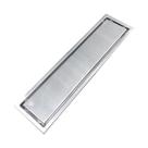 Ralo Linear Embralumi Oculto Invisível Piso Aço Inox 30x10cm