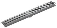 Ralo Linear Flat 90cm Grelha Embutida Cor Cinza Tigre