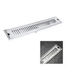 Ralo Linear Inox 50cm Banheiro Area Externa Anti Odor Anti Inseto Seguro Resistente Lavabo Quintal