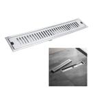 Ralo Linear Inox 60cm Anti Odor Anti Inseto Banheiro Area Externa Lavabo Jardim Quintal Resistente Higienico Grelha