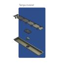 Ralo Linear Inox Clean Selmetal 80 cm Tampa Invisível RLI800