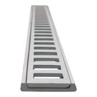 Ralo Linear Modular 5x50 Suporte Grelha Alumínio Piscina Spa Banheira Branco Ralo Linear Modular 5x50 Suporte Grelha Alumínio Piscina Spa Banheira Branco