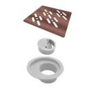 Ralo Linear Novii Grelha 10x10cm Cobre Rose Linear