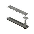Ralo Linear Novii PVC Sifonado 50cm Acabamento Cinza Vazado Linear