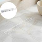 Ralo Linear Oculto 6x50 Invisível Sifonado Anti Odor Para Banheiro Box Moderno Elegante Porcelanato