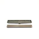 Ralo linear oculto invisível composto em fibra 10x70 cm tampa em aço inox