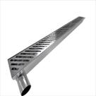 Ralo Linear Para Quintal Inox Escovado 80cm Drenagem Eficiente Qualidade Ralo Linear Para Quintal Inox Escovado 80cm Drenagem Eficiente Qualidade