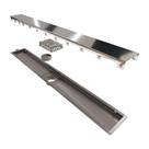 Ralo Linear Pvc Seco 75cm Saida Central Inox Polido 8886