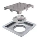 Ralo Linear Quadrado Tampa Oculta Pvc 15x15cm Novii