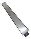 Ralo Linear Sifonado 6x50, Preta Grelha Lisa Inox Polido