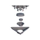 Ralo Linear Vertex Triangular Canto Tampa Oculta Inox Elleve