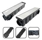 Ralo Modelo 10x50 Grelha Em Inox - Tela E Coletora Preta