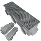 Ralo Modular Alumínio Perfurado 15x50 Sequencial Placa Anti Inseto Anti Resíduo Cinza