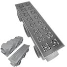 Ralo Modular Inox 304 Dubai 15x50 Sequencial Placa Anti Inseto Anti Resíduo Cinza