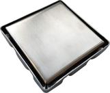 Ralo Oculto 10x10 cm Inox Invisível Banheiro AntiOdor Flvx Hidro