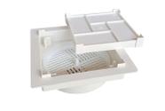 Ralo Oculto 10x10 Invisivel Seca Piso Linear Branco