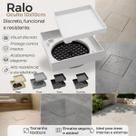 Ralo Oculto 10x10cm Quadrado Invisível Banheiro Box Cozinha Lavanderia Antiodor Vazão Secagem Rápida Ralo Oculto 10x10cm Quadrado Invisível Banheiro Box Cozinha Lavanderia Antiodor Vazão Secagem Rápida