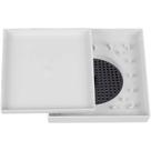 Ralo Oculto 15x15cm Astra Quadrado Branco Anti-inseto Invisível para Banheiro Invisível