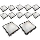 Ralo Oculto Invisivel 15X15 Inox Kit 12 Uni Anti Odor Cozinha Banheiro Varanda Box Lavabo Seguro Discreto Casa