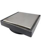 Ralo Oculto Sifonado 15x15 Tampa Inox - Cinza Escuro
