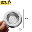Ralo para Pia Aço Inox 9cm ou 3.1/2 Linha Garbo Excelente Qualidade Ralinho de Inox para Pia Protet