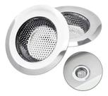 Ralo para Pia da Cozinha Inox com Borda 7cm - Nicobem