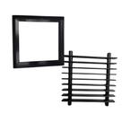 Ralo Paris Em Aço Carbono Preto Externo-garagem 15cm X 15cm