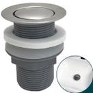 Ralo Pia Banheiro 1 ¼ Tampa Click Aço Inox Pia Lavabo 4cm Valvula Click Pia Lavatorio Tampa Pequena Inox Polido Brilhoso Ralo de Escoamento 40mm