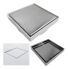 Ralo Quadrado 15x15 Grelha Oculta/cola Piso Em Inox