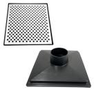 Ralo Quadrado 30x30 Alumínio Bolinha Saída 4 polegadas