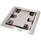 Ralo Quadrado Base Inox 15x15 Tampa Oculta