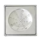 Ralo Quadrado Grelha 15x15 Inox Cromado Rotativo C/Caixilho