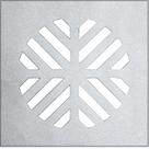 Ralo quadrado p/ caixa sifonada aluminio 10cm costa navarro